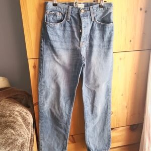 Madewell The Dadjean Button Fly Straight Leg Jeans size 26